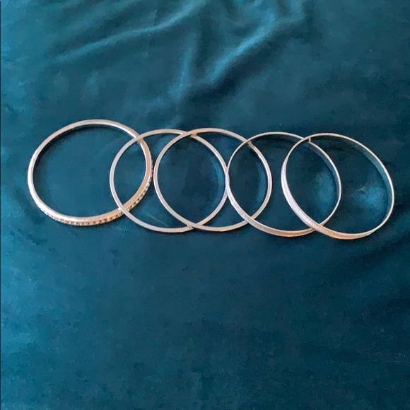 Torrid Silver & Rose Gold Tone Bangles NWOT - Picture 5 of 6